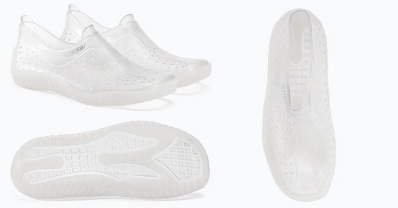 Przeźroczyste dziecięce buty do sportów wodnych Cressi Aqua Jr