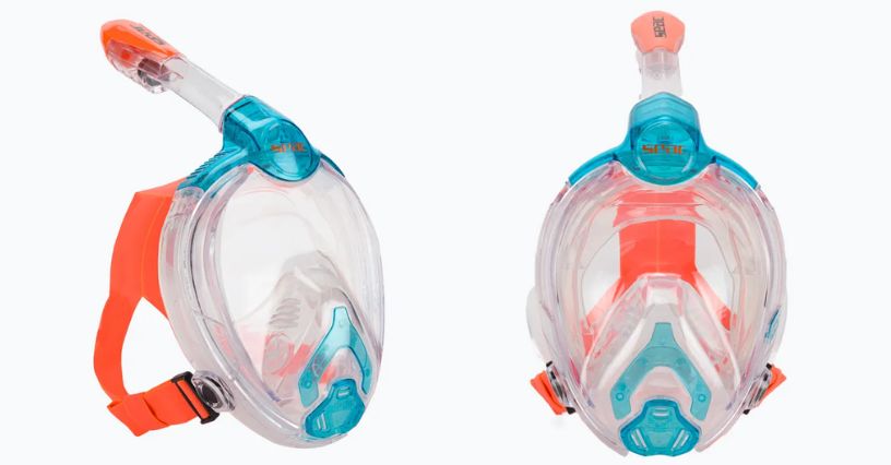 Pełnotwarzowa maska do snorkelingu dla dzieci SEAC Libera