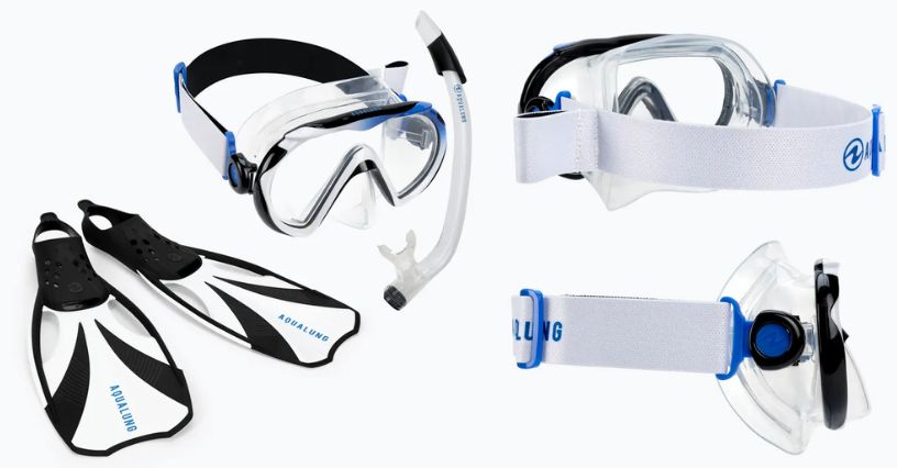Zestaw maska, fajka i płetwy do snorkelingu Aqualung Compass Set