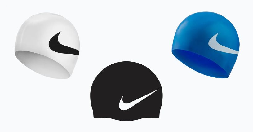 Czepki Nike Big Swoosh silikonowe na basen