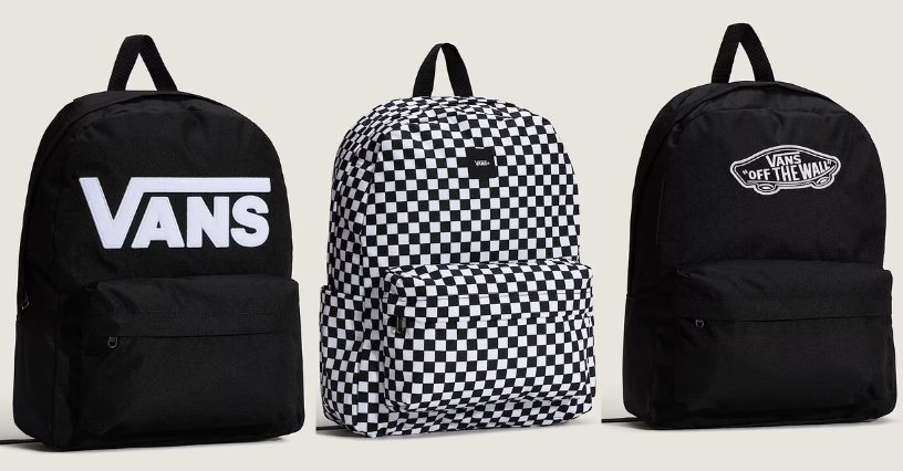 Trzy plecaki Vans, idealne dla dzieci i młodzieży