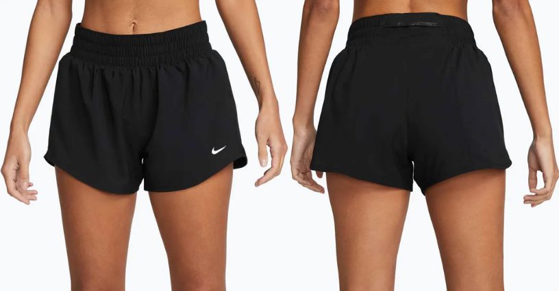 Spodenki czarne damskie Nike One Dri-Fit 3"
