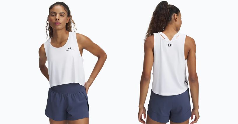 Damskie spodenki treningowe Under Armour Flex Woven 2in1