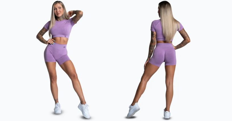 Krótkie spodenki bezszwowe Gym Glamour Seamless