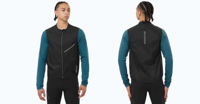 Męski bezrękawnik do biegania Salomon Sense Aero Wind