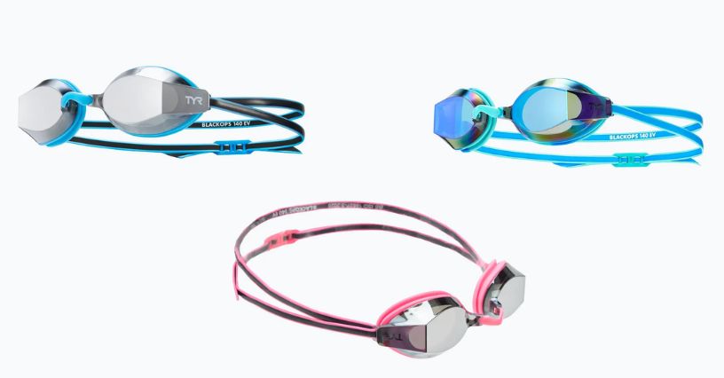 Okulary pływackie dla dzieci  TYR Blackops 140 Ev Racing Mirrored  