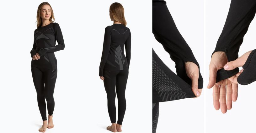 Kobieta w bezszwowej bieliźnie termoaktywnej KADVA Alpinestep Thermo Light Plus