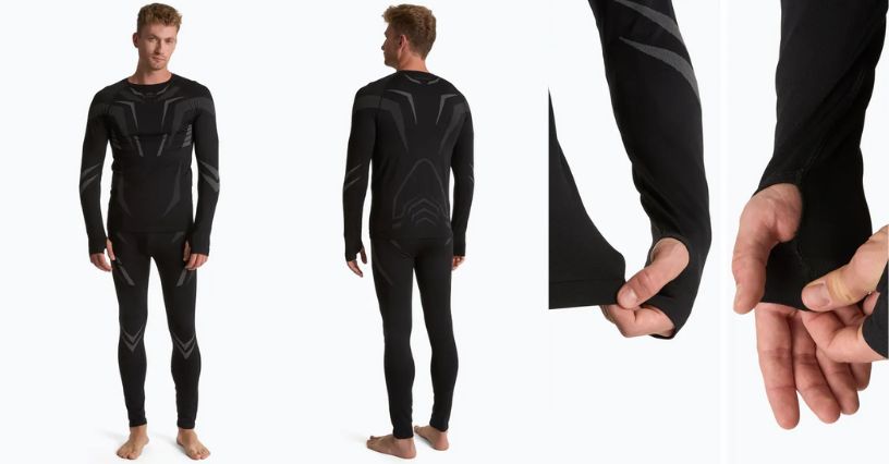 Bezszwowa bielizna termoaktywna męska KADVA Alpinestep Coolmax Thermal Pro Dry