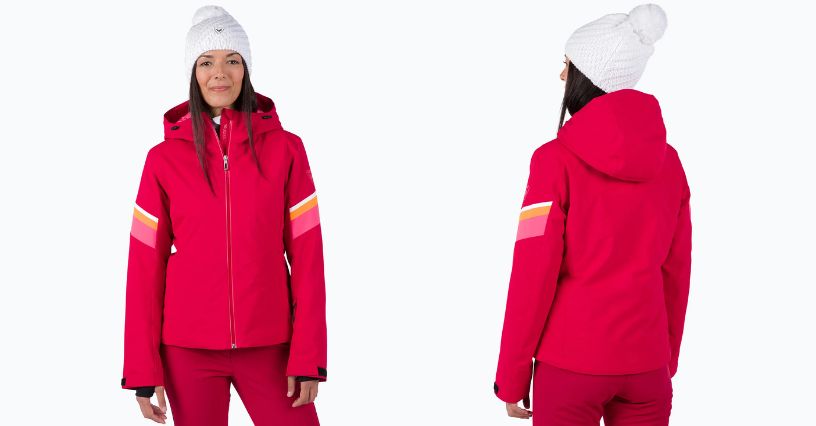 Kobieta w damskiej kurtce narciarskiej Rossignol Strawpile Jkt
