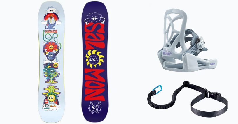 Deska snowboardowa dla dziecka Salomon Team Package Jr + wiązania Goodtime XXS