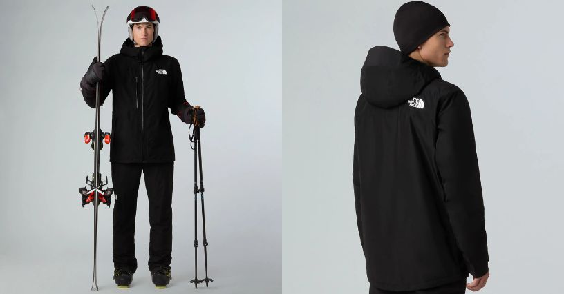 Mężczyzna w kurtce narciarskiej The North Face Descendit