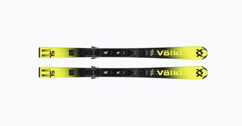 Narty zjazdowe dziecięce Völkl Racetiger Jr Yellow + wiązania 7.0 VMotion Jr