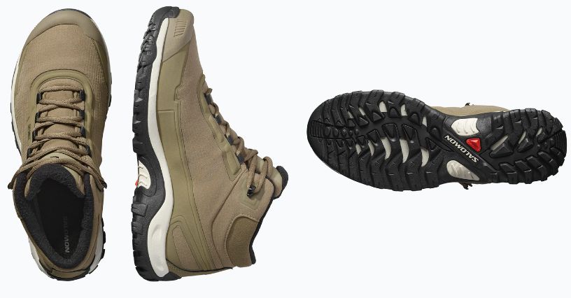 Trekkingowe buty męskie na zimę Salomon Shelter WP 