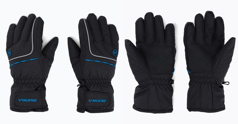 Rękawice narciarskie dziecięce pięciopalczaste Viking Kevin
