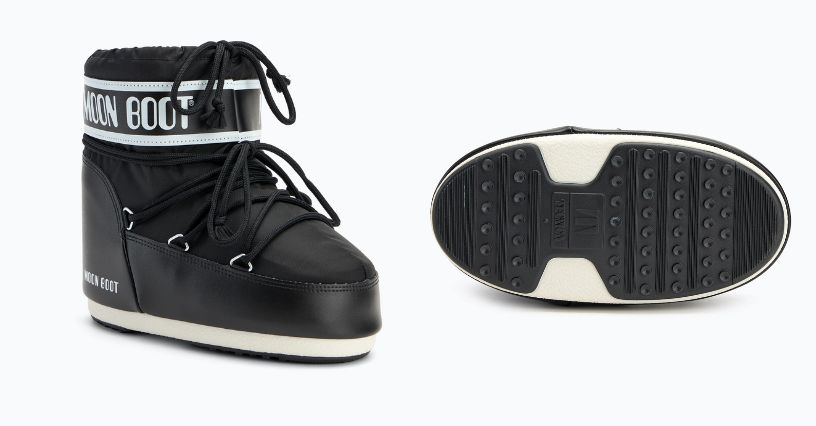 Czarne śniegowce Moon Boot Icon Low Nylon