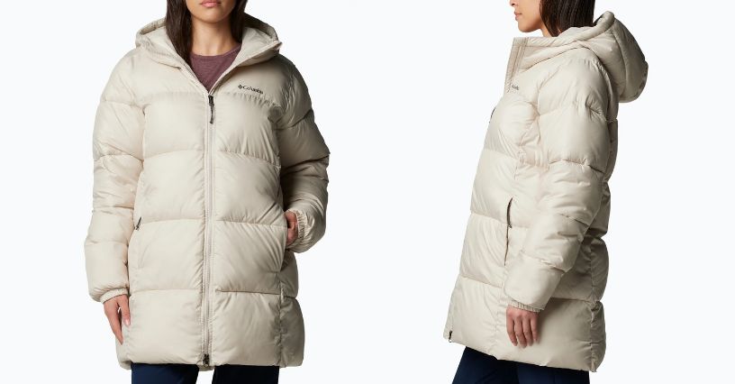 Kurtka zimowa damska z kapturem Columbia Puffect II Mid Hooded 