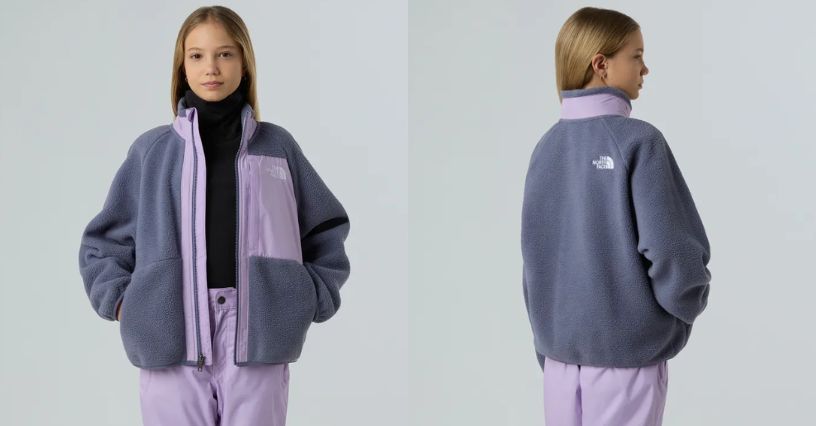 Dziewczynka w polarze dziecięcym The North Face Yumiori Full Zip