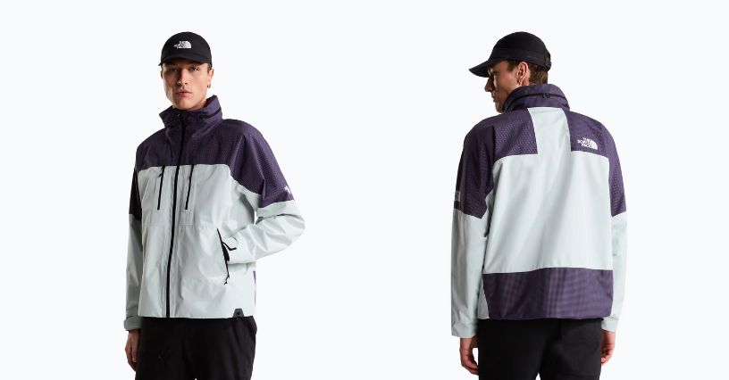 Mężczyzna w kurtce przeciwdeszczowej The North Face HKE Devils Thumb GTX  