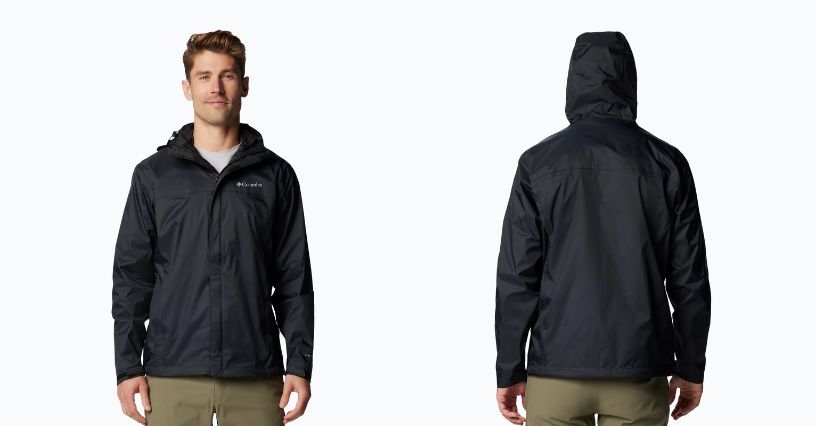 Mężczyzna w kurtce Columbia Watertight II 