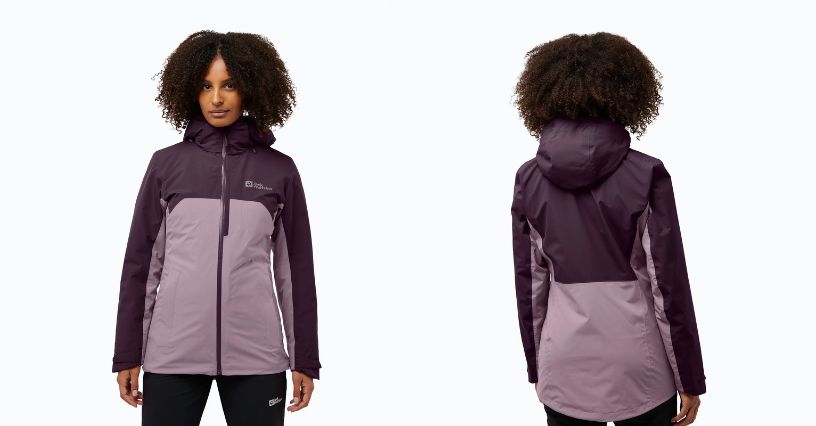 Kobieta w kurtce 3w1 Jack Wolfskin Hunberg 3in1