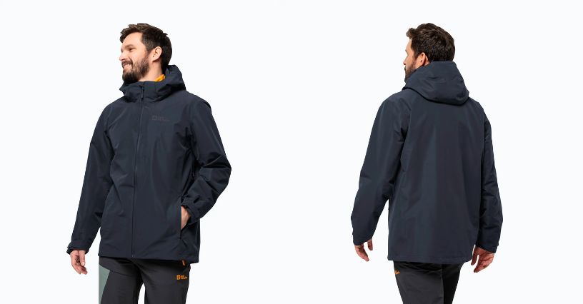 Mężczyzna w kurtce 3w1 Jack Wolfskin Fernblick 2L 