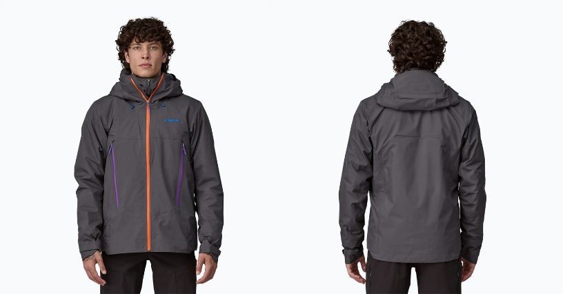 Mężczyzna w kurtce męskiej Patagonia Super Free Alpine