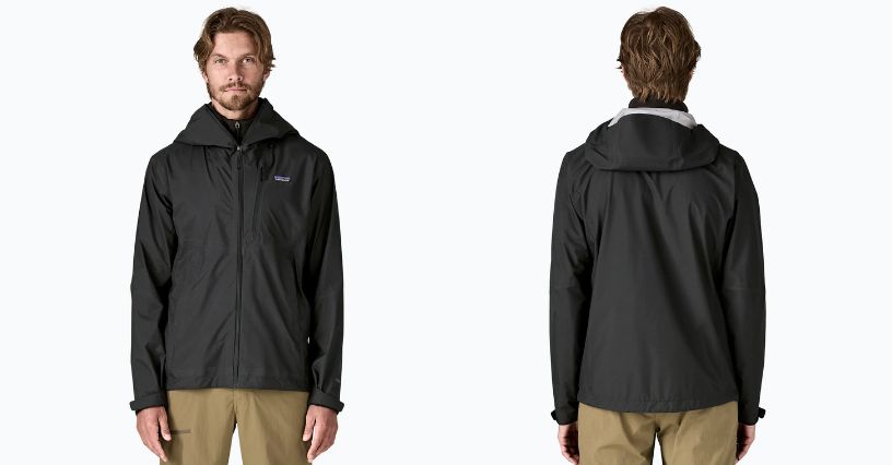 Mężczyzna kurtce przeciwdeszczowej Patagonia Granite Crest Rain