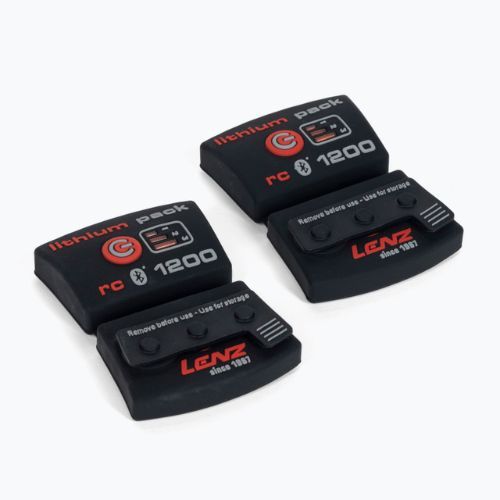 Skarpety narciarskie podgrzewane Lenz Set Of Heat Sock 4.0 Toe Cap + Lithium Pack RCB 1200 black