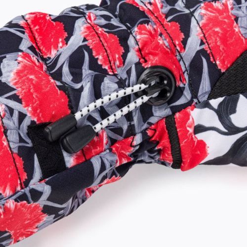 Rękawice snowboardowe damskie ROXY Cynthia Rowley true black/white/red