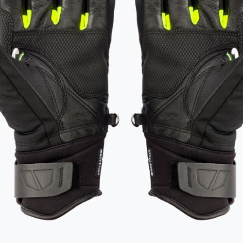 Rękawice narciarskie męskie LEKI Race Coach C-Tech S black/ice lemon