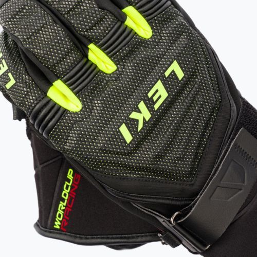 Rękawice narciarskie męskie LEKI Race Coach C-Tech S black/ice lemon