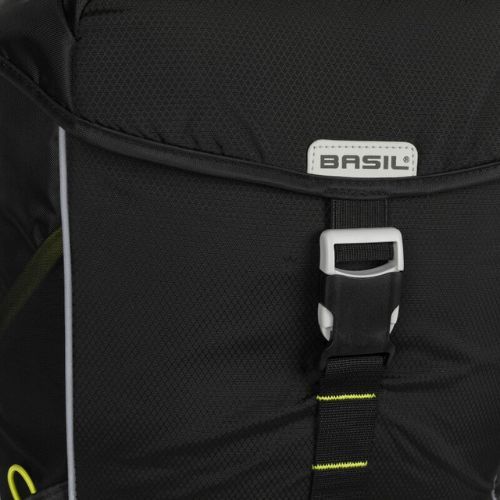 Sakwa rowerowa Basil Miles Double Bag 34 l black/lime