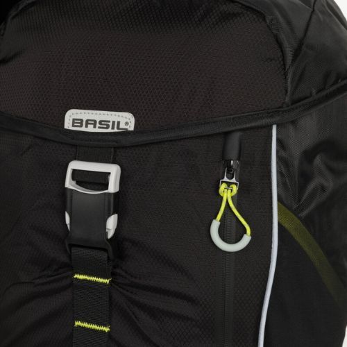 Sakwa rowerowa Basil Miles Daypack 17 l black/lime