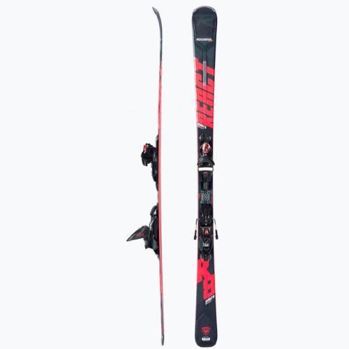 Narty zjazdowe Rossignol React 8 HP + wiązania NX12 black/red
