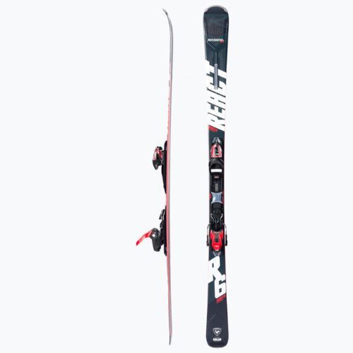 Narty zjazdowe Rossignol React 6 Compact + wiązania XP11 black/hotred