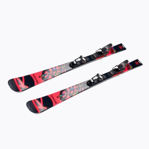Narty zjazdowe dziecięce Rossignol Hero JR Multi Event + wiązania KID4 black/red