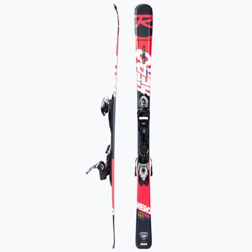 Narty zjazdowe dziecięce Rossignol Hero JR XP JR + wiązania XP7 GW black/red