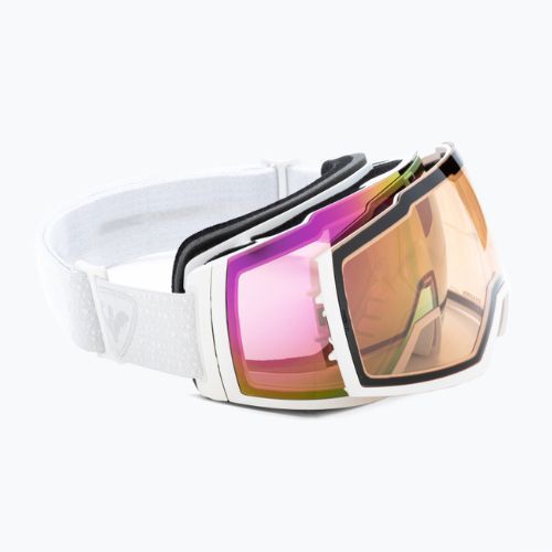 Gogle narciarskie damskie Rossignol Magne'Lens W white/pink miror/silver miror