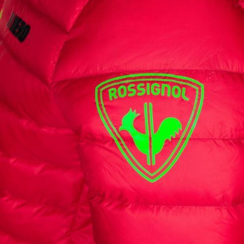 Kurtka puchowa męska Rossignol Verglas Hero Hood neon red