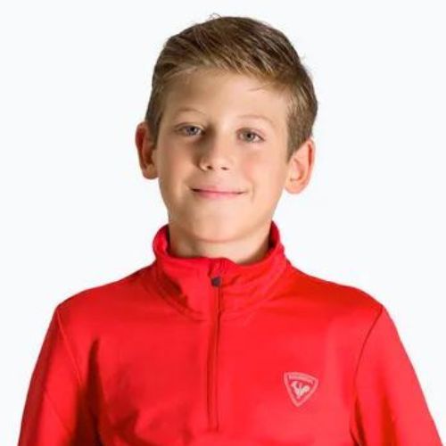 Bluza dziecięca Rossignol Boy 1/2 Zip Warm Stretch red