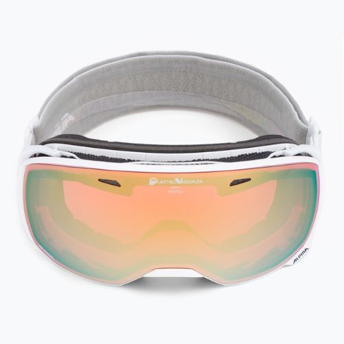Gogle narciarskie Alpina Estetica QV white gloss/gold sph