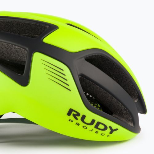 Kask rowerowy Rudy Project Spectrum yellow fluo black matte