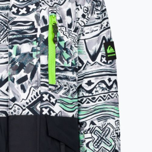 Kurtka snowboardowa dziecięca Quiksilver Mission Printed Block black