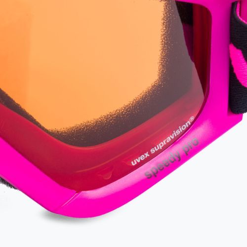 Gogle narciarskie dziecięce UVEX Speedy Pro Jr pink/lasergold clear