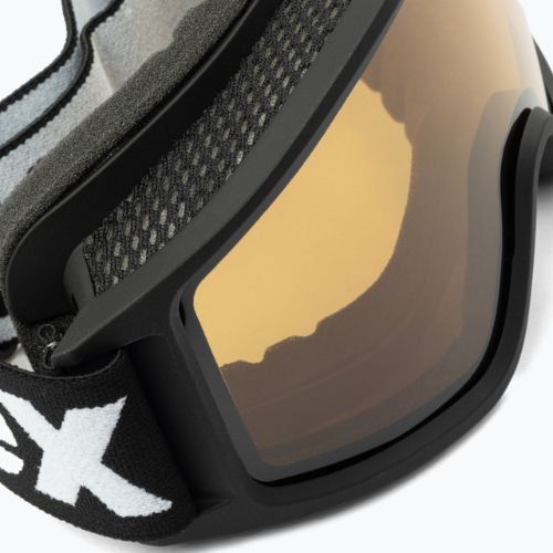 Gogle narciarskie UVEX G.gl 3000 P black matt/polavision brown clear