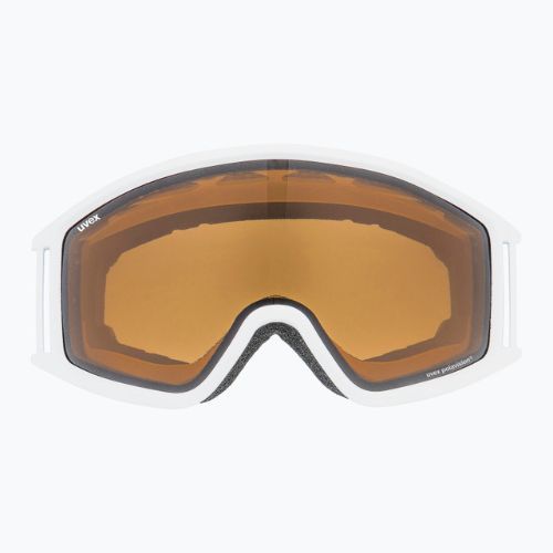 Gogle narciarskie UVEX G.gl 3000 P white matt/polavision brown clear