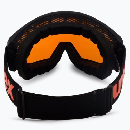Gogle narciarskie UVEX Athletic CV black mat/mirror blue colorvision orange
