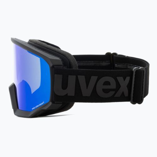 Gogle narciarskie UVEX Athletic CV black mat/mirror blue colorvision green