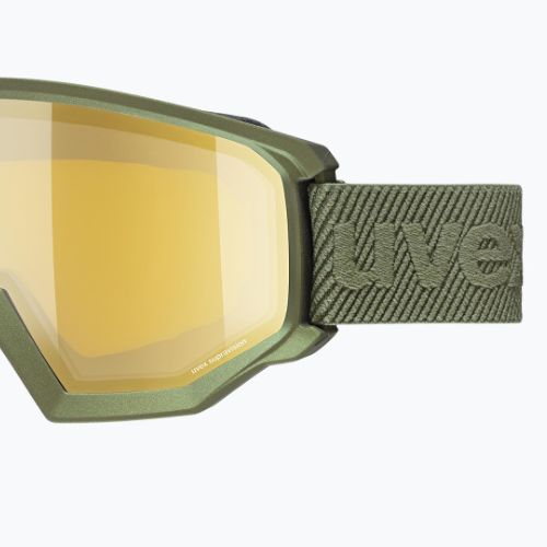 Gogle narciarskie UVEX Athletic FM croco matt/mirror gold lasergold lite