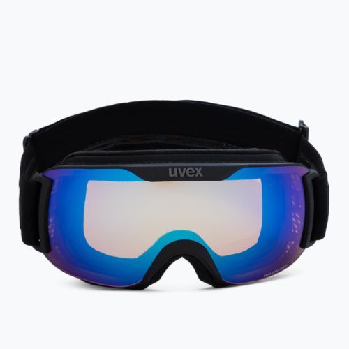 Gogle narciarskie UVEX Downhill 2000 S CV black mat/mirror blue colorvision yellow
